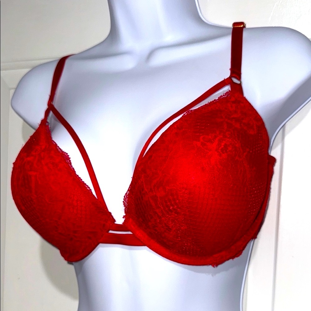 Red Lace Women's Bra